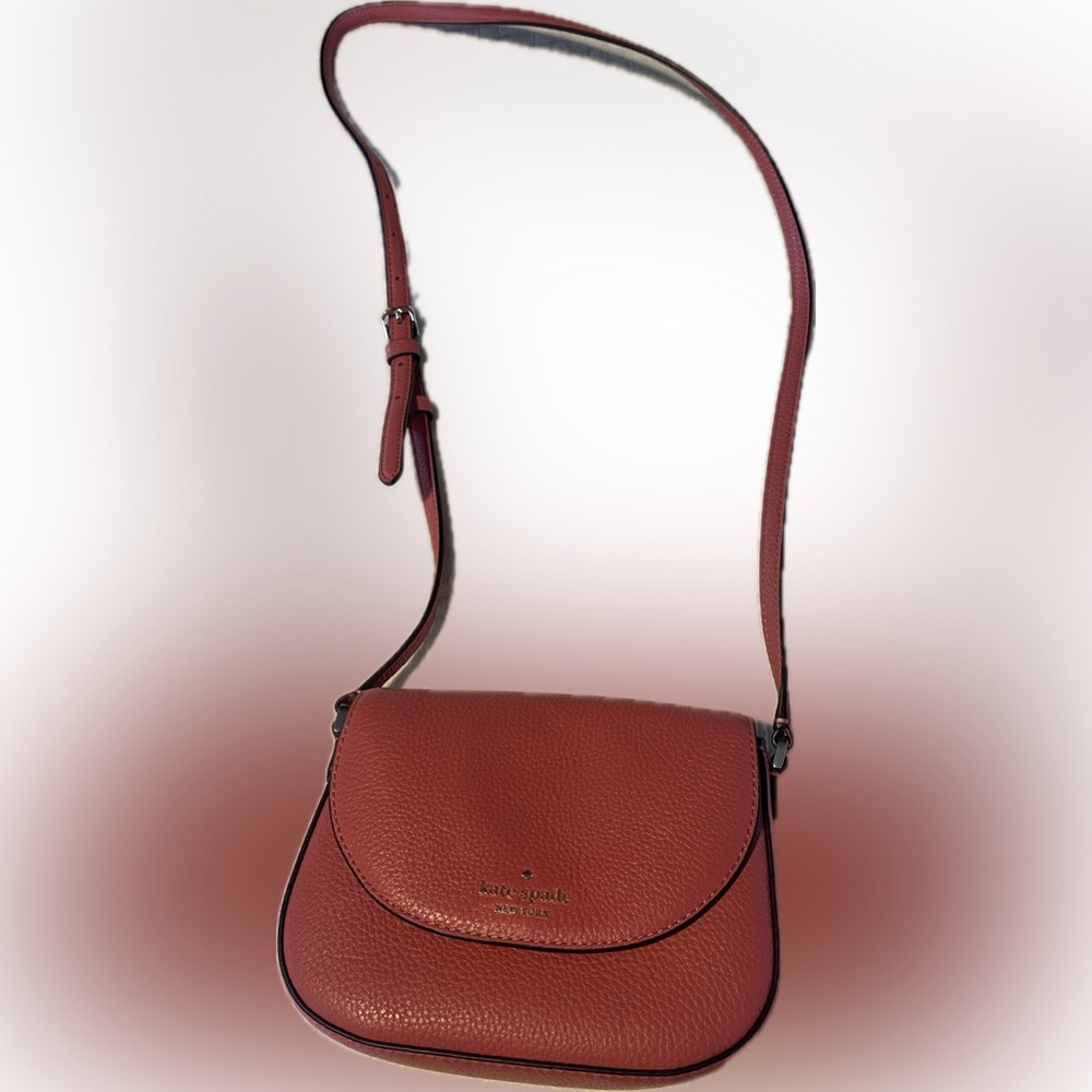 Pink Late Spade Lelia Mini Flap crossbody bag New
